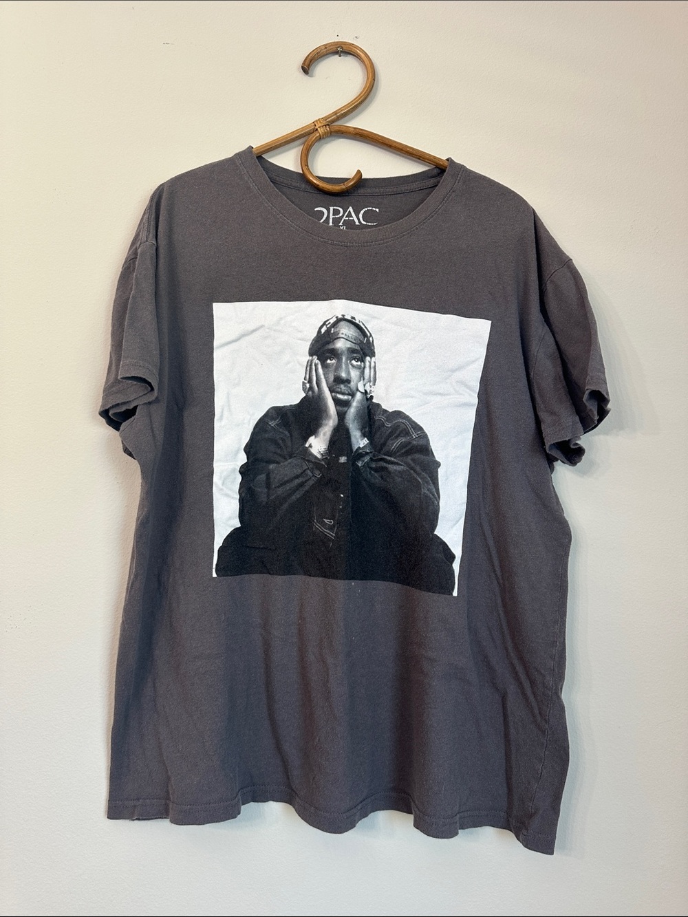 2Pac Graphic Tee - Gray Men's Shirt
